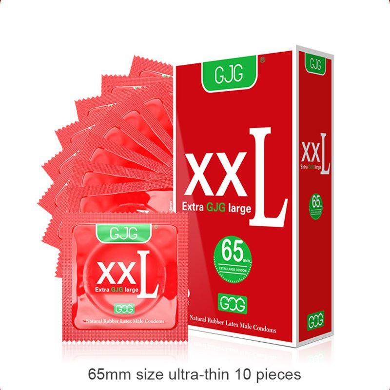 10pcs Bigger Size 60mm Condoms For Men Long Sex Delay Ejaculation Super Ultra Thin Penis Sleeve G-spot Stimulation Adults Toys