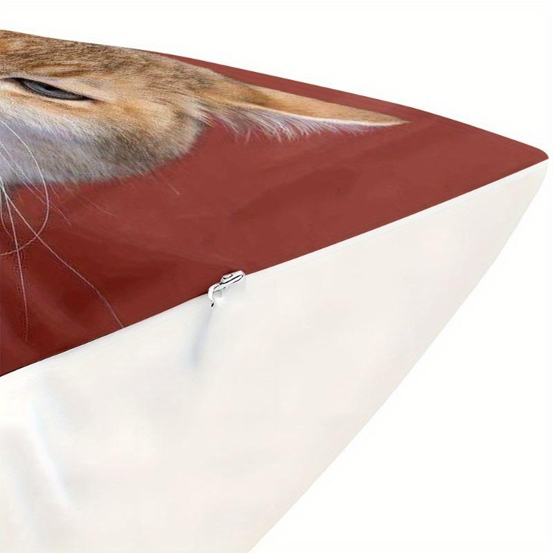 1Pc Cat Design Cushion Covers Chair Living Room Pillowcase Cozy Zipper Sofa Pillow Covers Animal Bedroom Indoor Home Decor