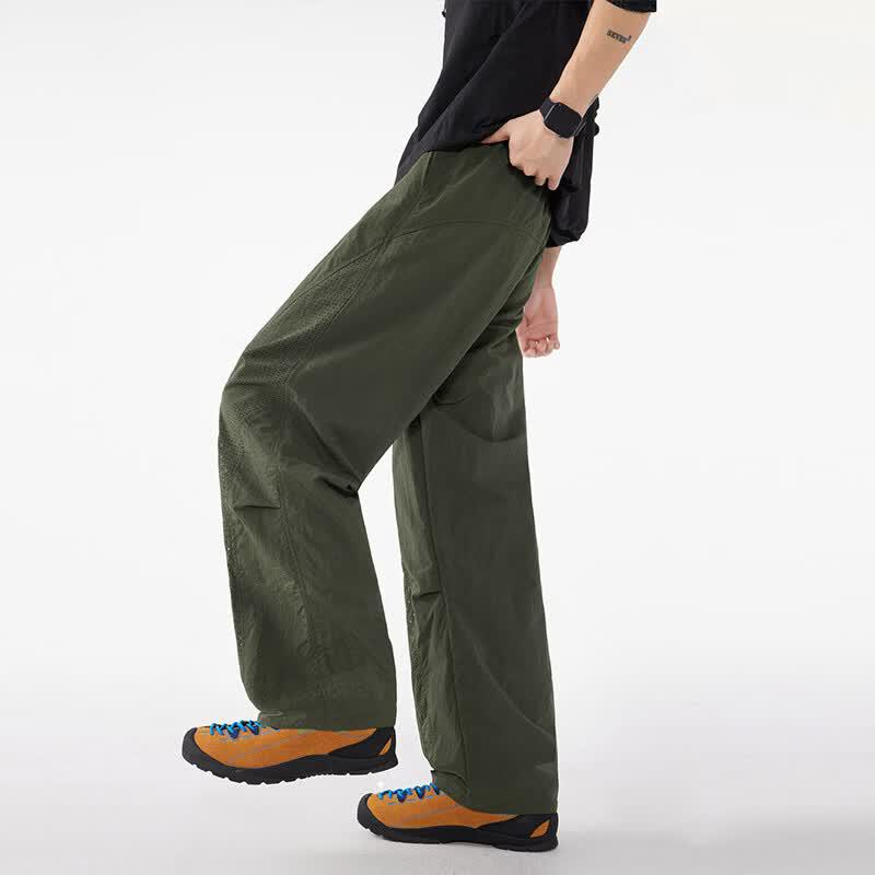 Men's Summer Ice Silk Quick-Dry Mesh Casual Pants