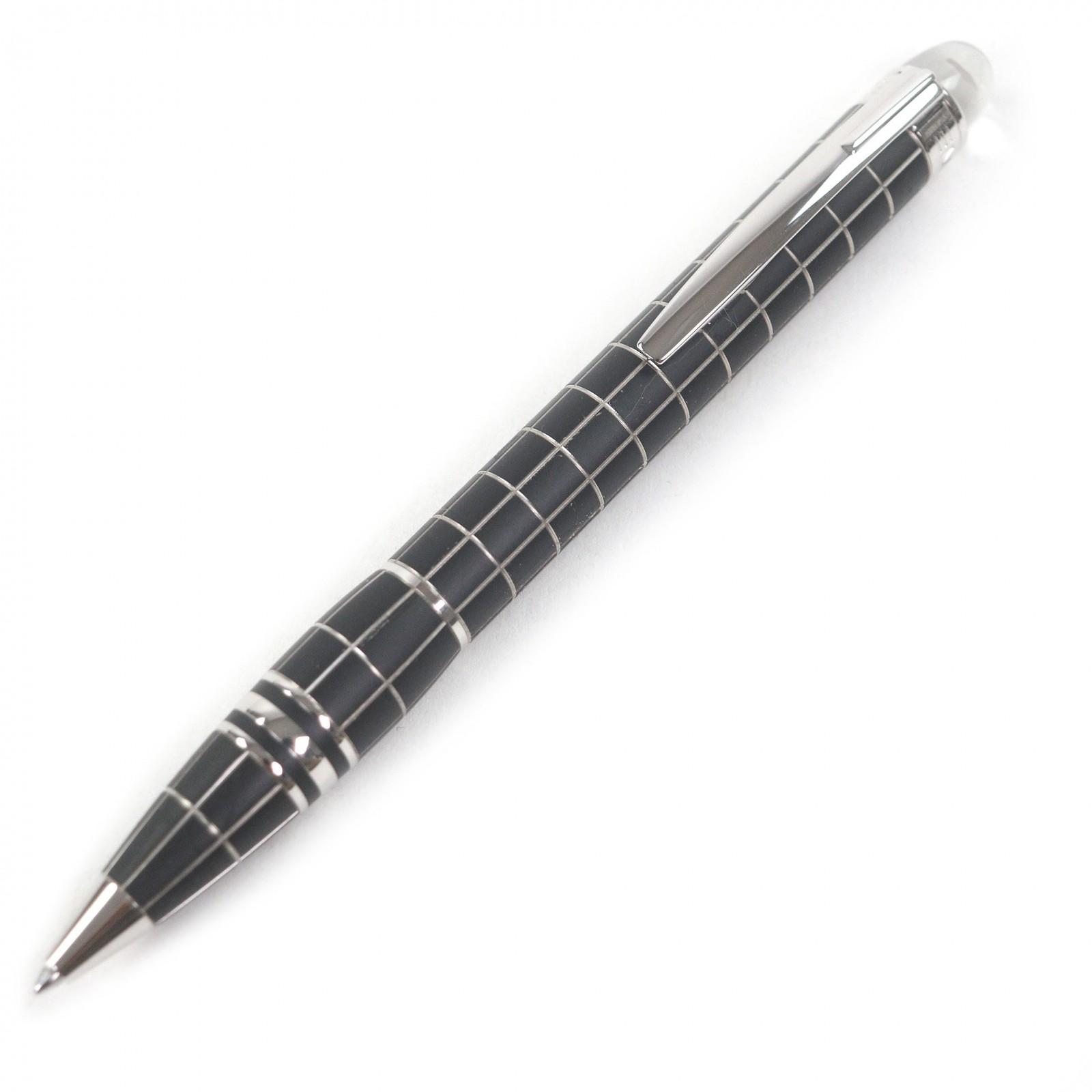 Very Good MONTBLANC Ballpoint pen Starwalker Metal Rubber Windowpane Used