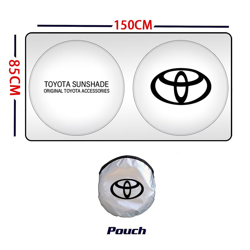 ACH1 Car interior stickers Car Windshield Sunshade Cover Sun Visor UV Protector For Toyota Corolla Camry rav4 Yaris hilux prius PRODA