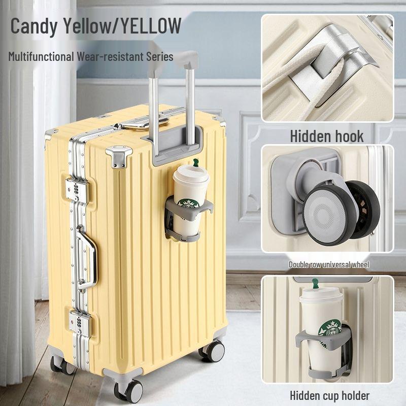 20-inch Multifunctional Suitcase with Universal Wheels, Large Capacity, Combination Lock – Unisex Student Trolley Carry-On