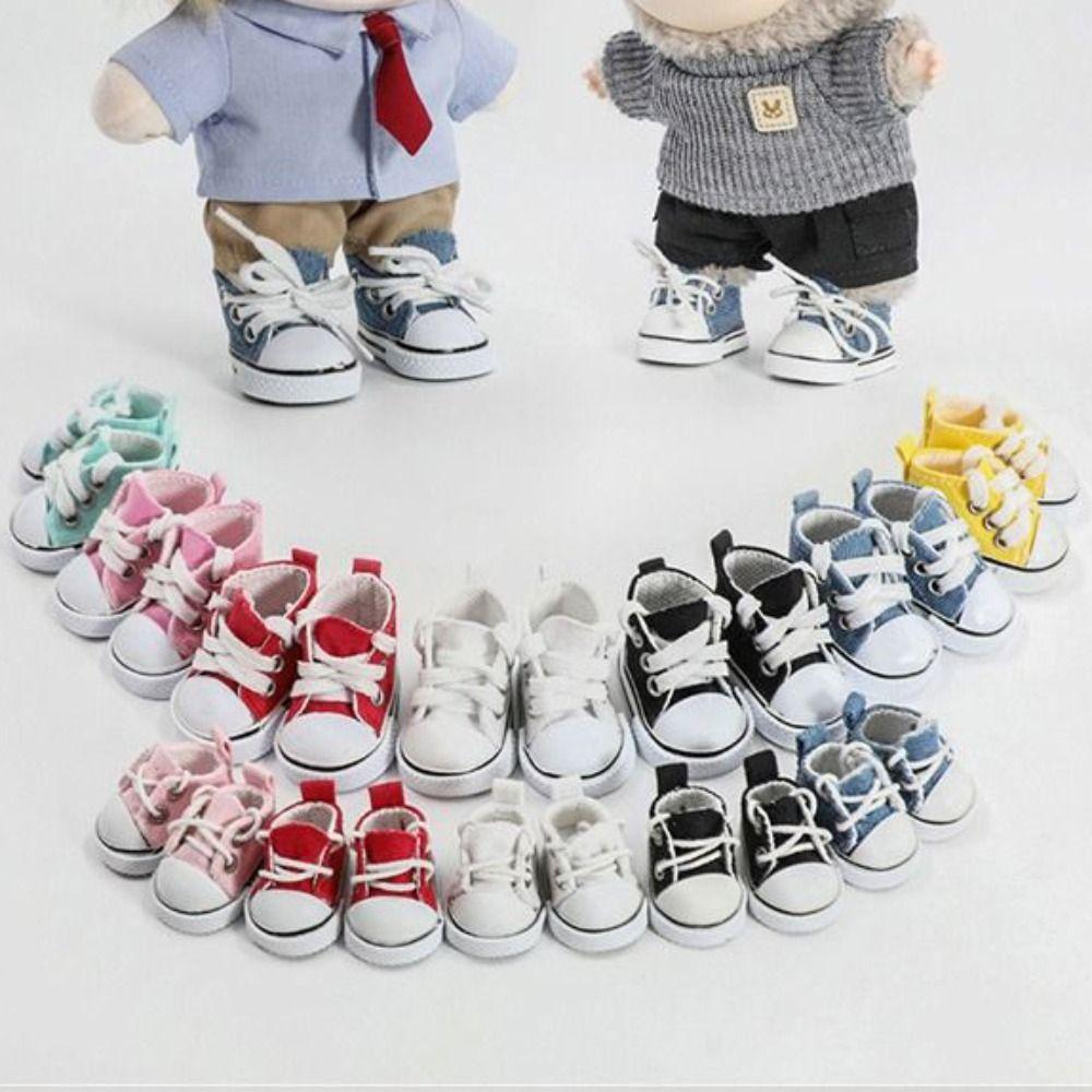 Multiple Styles Dolls Shoes Hand-made Dressing Replacement New Canvas Shoes Doll Toys