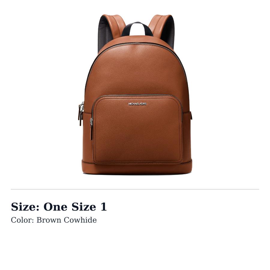 MICHAEL KORS Cooper Pebbled Leather Commuter Backpack 37S4LPCB8L-230