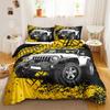 Truck Duvet Cover Set Blue Equipment Trucks Duvet Cover Full Boys Gifts Bedding Set Polyester Comforter Cover Kids Cartoon Car