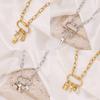 Paperclip Charm Necklace for Women, Gold Chunky Charm Necklaces Starfish Seashell Jewelry Charms Boho Gift Minimalism Metallic Style