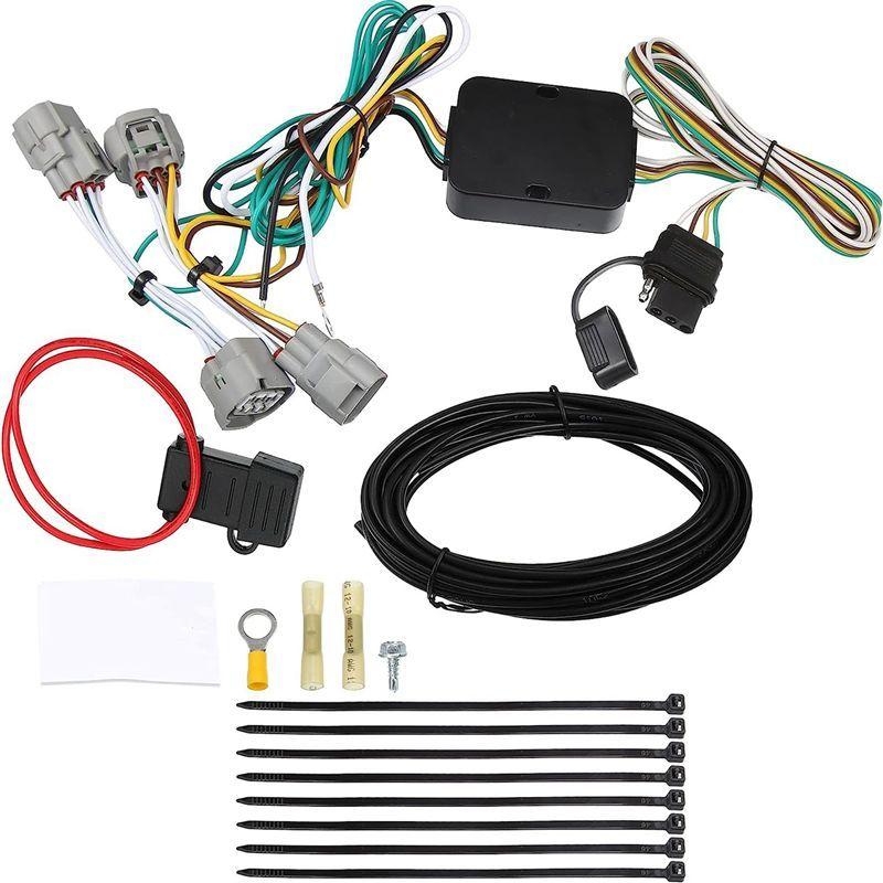 Powerful 4 Way Trailer Wiring Harness Connector Plug 56208 118605 Replacement Accessories Fit For Jeep Cherokee 2014-2018