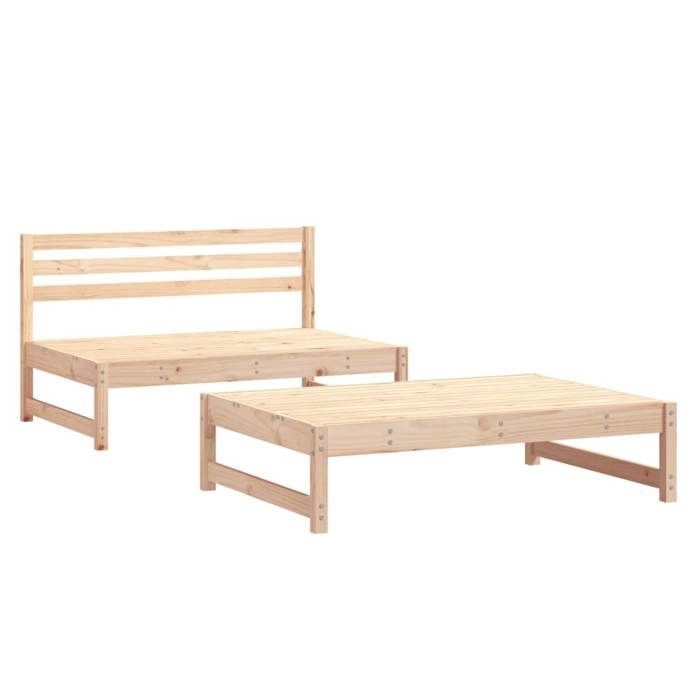 VidaXL Salon de Jardin 2 pcs, Mobilier de Patio, Mobilier de Terrasse, Meubles de Jardin, Ensemble de Canapés d'Extérieur, 825723