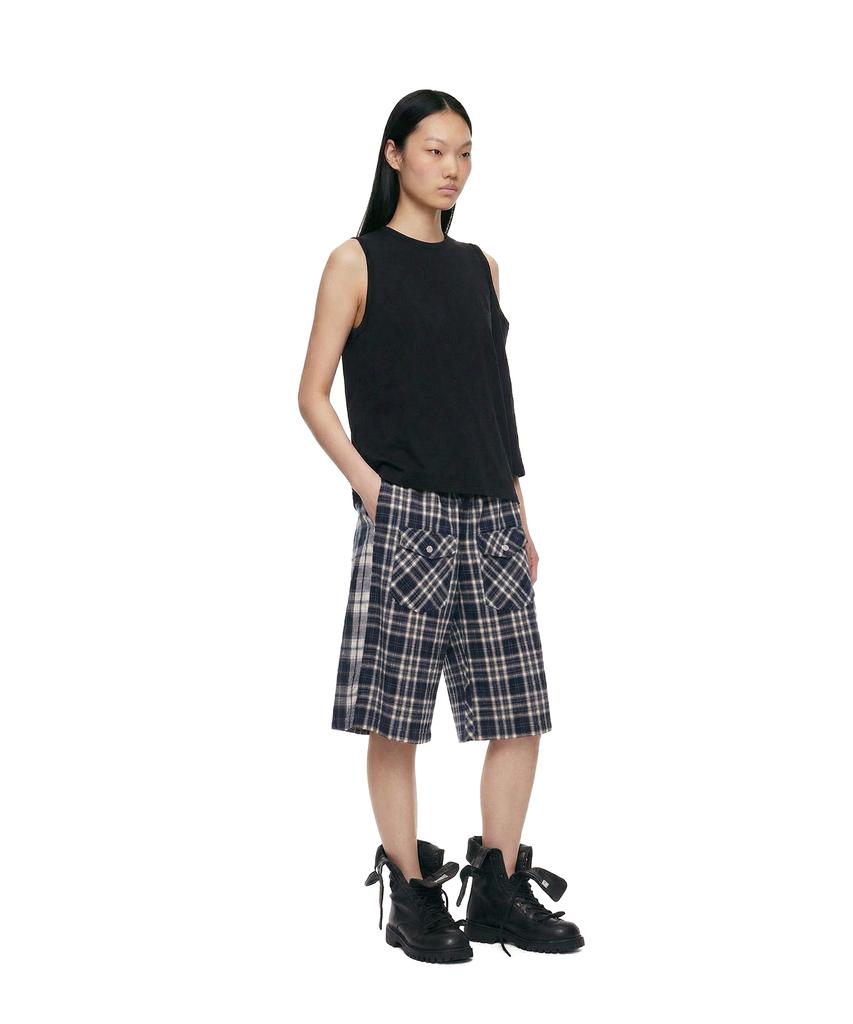 TRUNK PROJECT Check Shorts_Navy