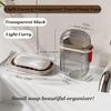 Travel Soap Box with Leak Proof Lid, High Quality Transparent Soap Holder,Open Bottom Drainage,Compact Lightweight Pet Container