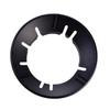 Baishengnu Enamel 8-Prong Windproof Gas Stove Wind Deflector Ring, Black (3-Pack)