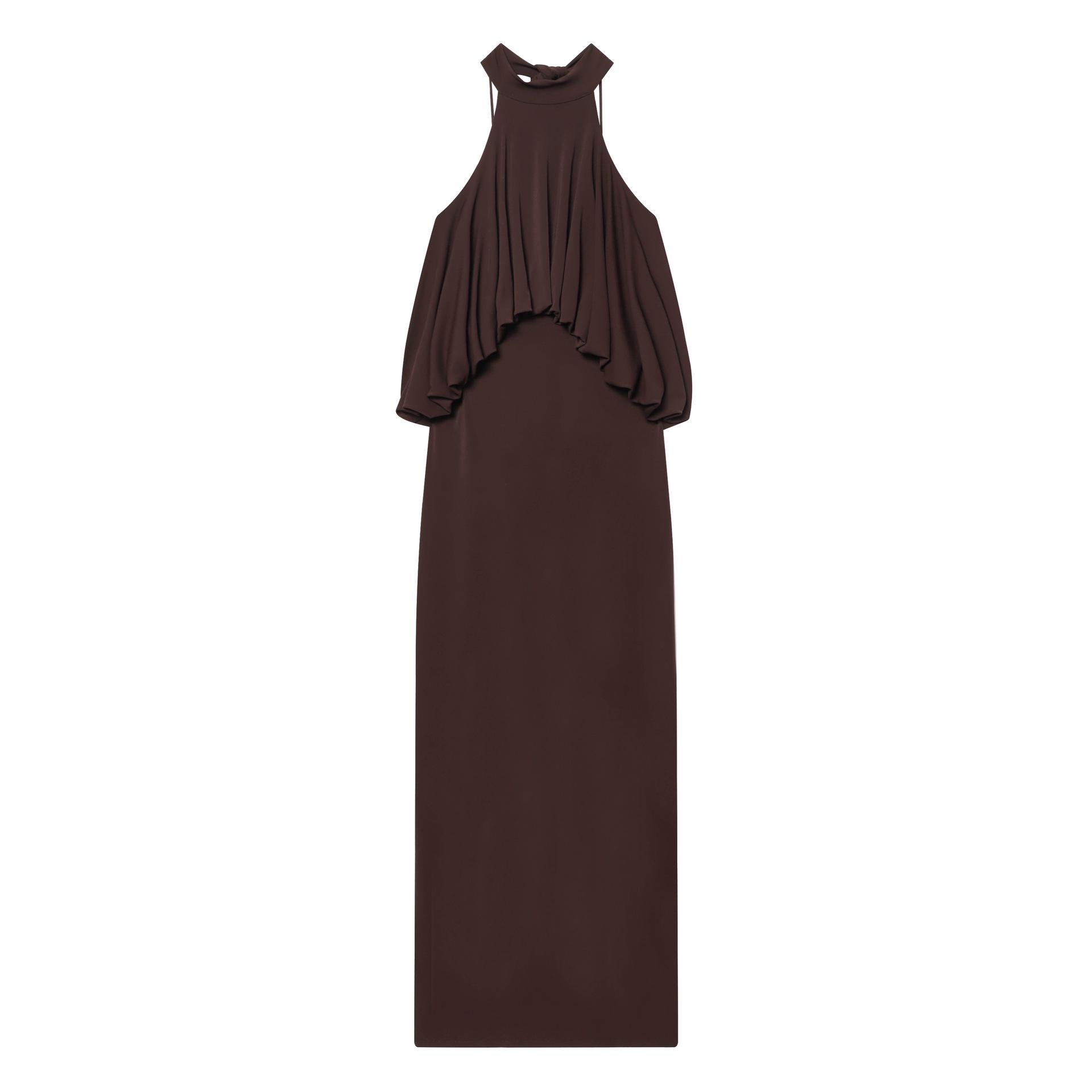 Spring 2026 Women s Fashion Sleeveless Halter Neck Dress - European & American Style Medium