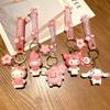 Süßer Rosa Kirschblüten Cinnamoroll Cartoon Schlüsselanhänger