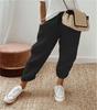 Women Mid Waist Drawstring Linen Harem Pants, Pocket Cuffed Ankle Loose Casual Trousers S-5XL Spring Daily Wear