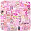 130Pcs/Set Pink Healing Phrase Mini Diary Manual Stickers DIY Scrapbooks Album Decor Decals Stickers