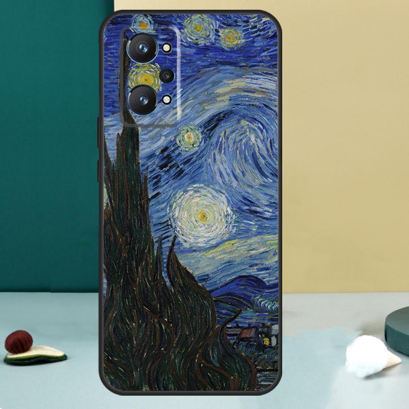 Van Gogh Ölgemälde Hülle für Realme GT 6T 5 6 GT 7 Pro C67 C75 C61 C55 C53 C51 C21Y C25S 10 11 12 13 14 Pro Plus