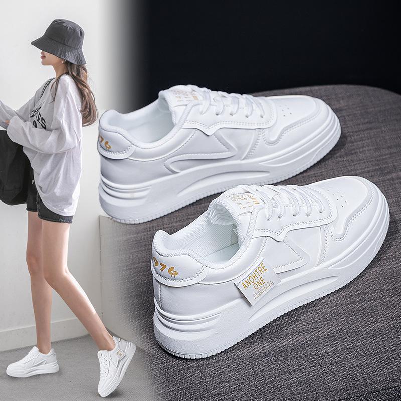 

Little white shoes women s new summer women s shoes thick-soled outer wear light mouth casual board shoes fashion muffin heel 35 жёлтый