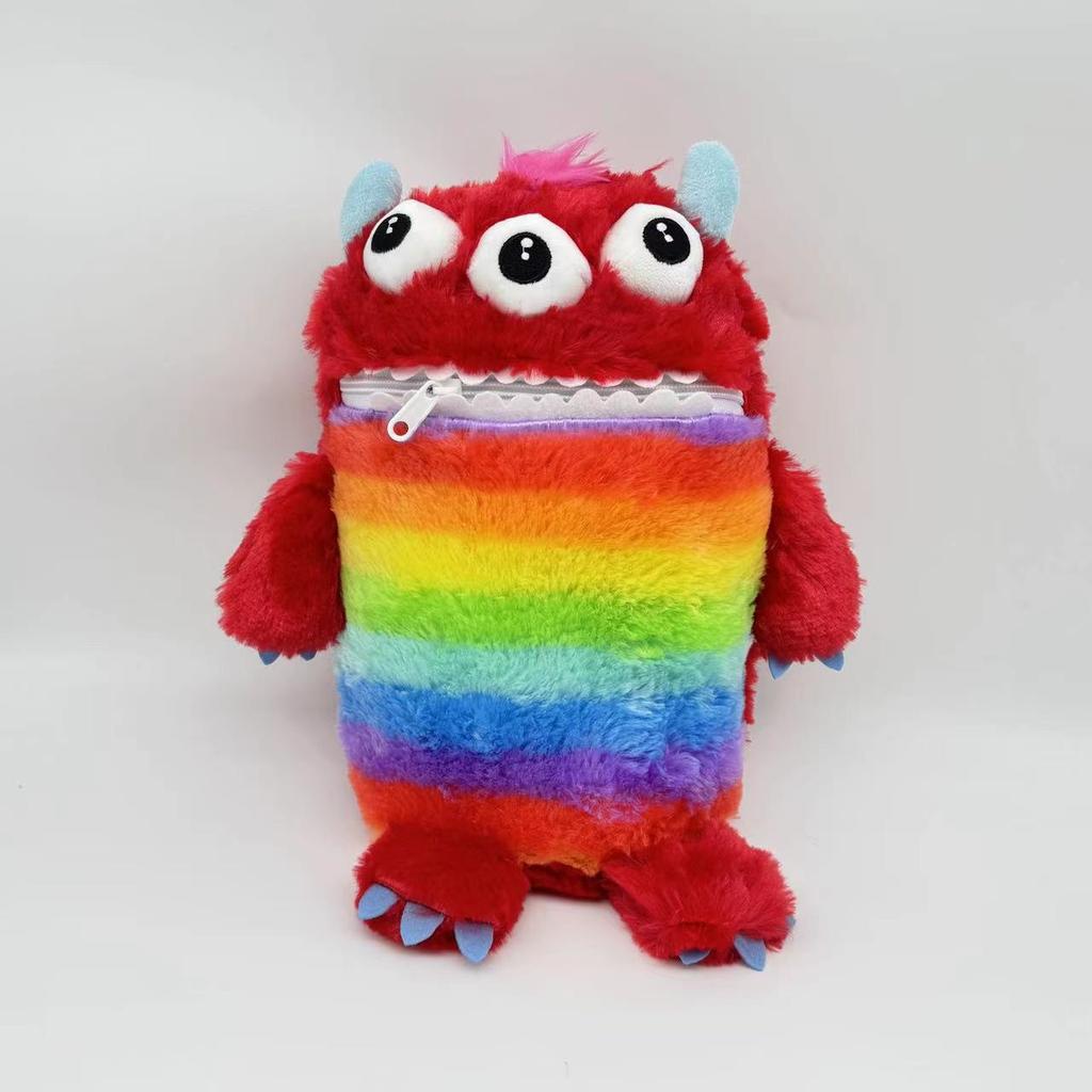 TreasuringU 2025 New Kawaii Colorful Monsters Plush Toys Cartoon Worries Monster Stuffed Dolls Pillow Christmas Birthday Gifts