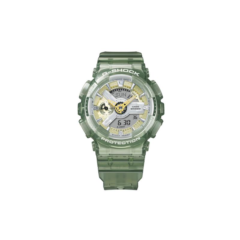 

Casio LCD/Pointer Dual Display Series Fashionable Sports Watch Dual Display Waterproof Ice Crystal Green Quartz Movement Resin Strap GMA-S110GS-3APR зелёный