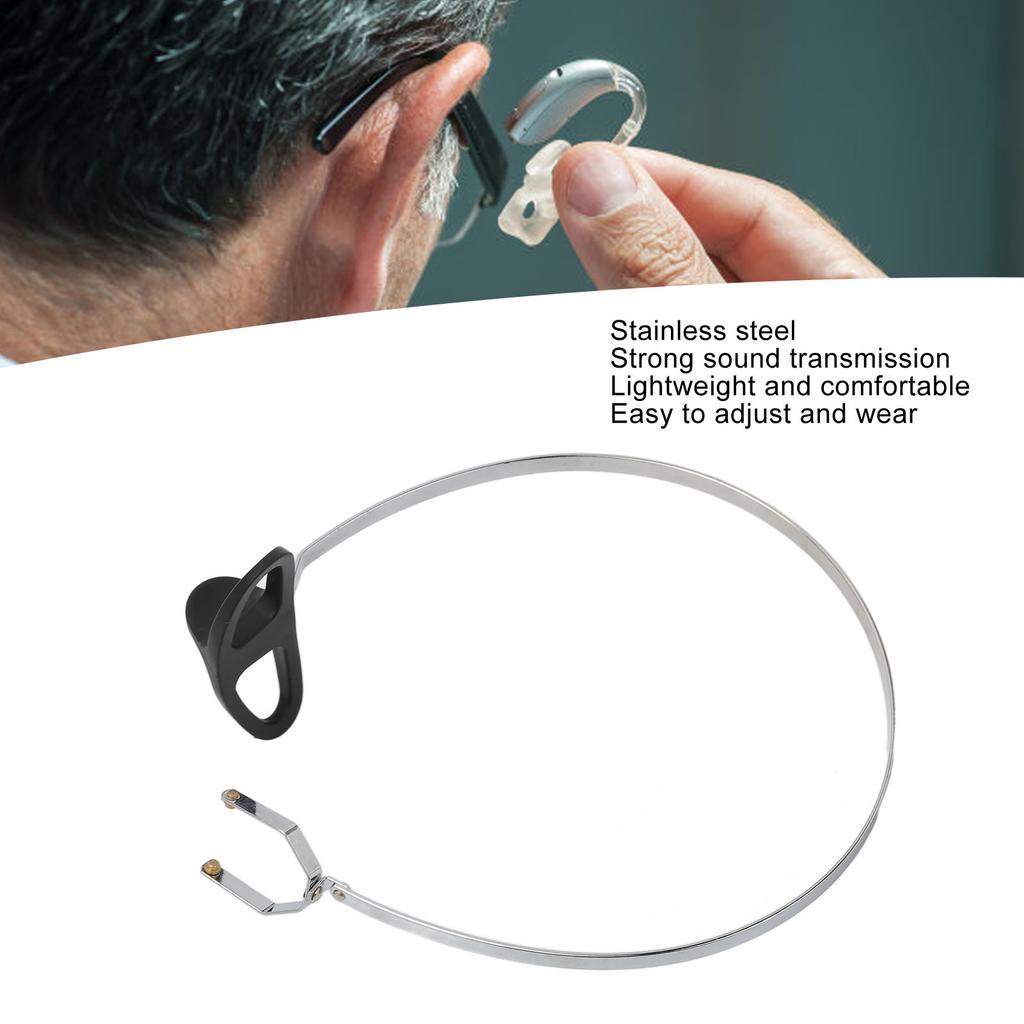Bone Conduction Earphone Headband for 2 3Pin Earphone Stainless Steel Audiometer Earphone Headband