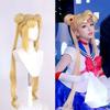 Costume Cosplay da Adulto da Donna Sailor Moon Tsukino Usagi Set 7 Pezzi Vestito Sailor Cristallo Parrucca Accessori Uniforme Outfit Halloween