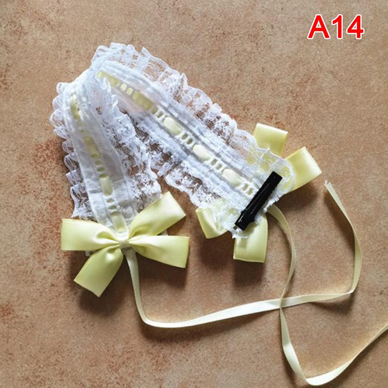 Lolita Tiara Headband Lolita Lace Bow Knot Ribbon Maid Diy Headband