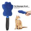 Elastic Teeth Silicone Bath Massager Soft Silicone Bristle Dog Grooming Comb  Pet Skin Massage