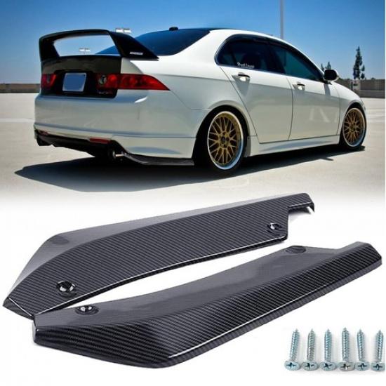 2x For Volkswagen Accessories Rear Bumper Lip Diffuser Splitter Canard Protector