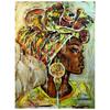 Colorful Canvas Paintings African Black Woman Graffiti Art Portrait Wall Posters Prints Abstract Girl Wall Art Pictures Decor