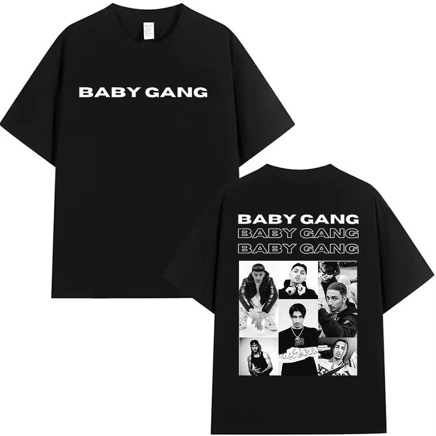 Rapper Baby Gang Tour Album Merch T-Shirts Herren Damen Kleidung Hip Hop T-Shirt Frühling Sommer Hip Hop Freizeit Kurzarm Oberteil