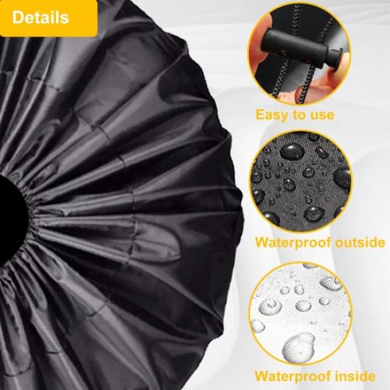 14"15"16" 17" Inch Spare Tire Tyre Waterproof Cover Wheel Protector UV Proof Car