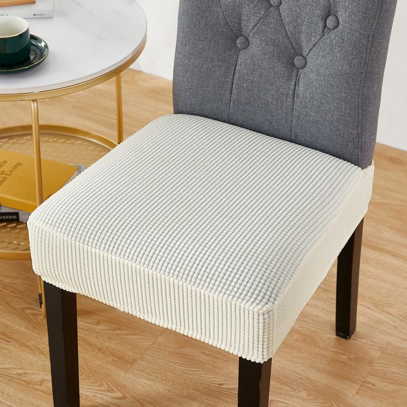 Thick Stretch Printed Dining Chair Covers Elastic Slipcover Protector For Kitchen Room Seats