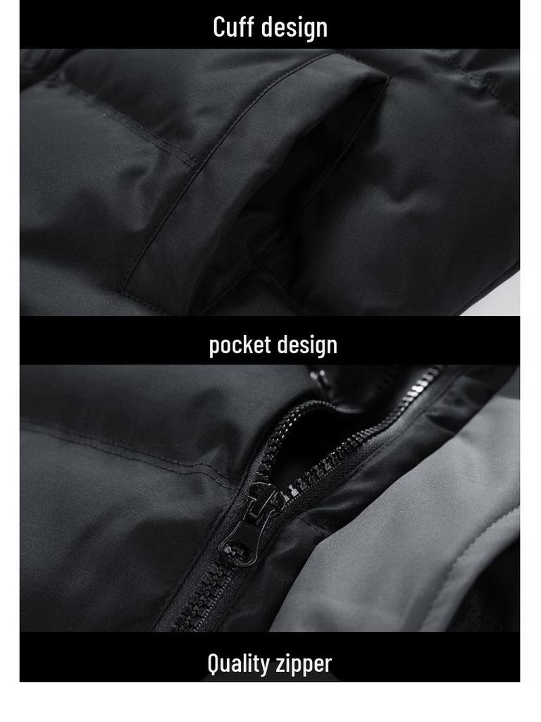 Men's Thick Hooded Casual Winter Cotton Jacket