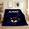 Custom Name Spider-Man Mask Flannel Blanket Throw Blanket Soft Warm Sofa Bed Decor Unique Gift