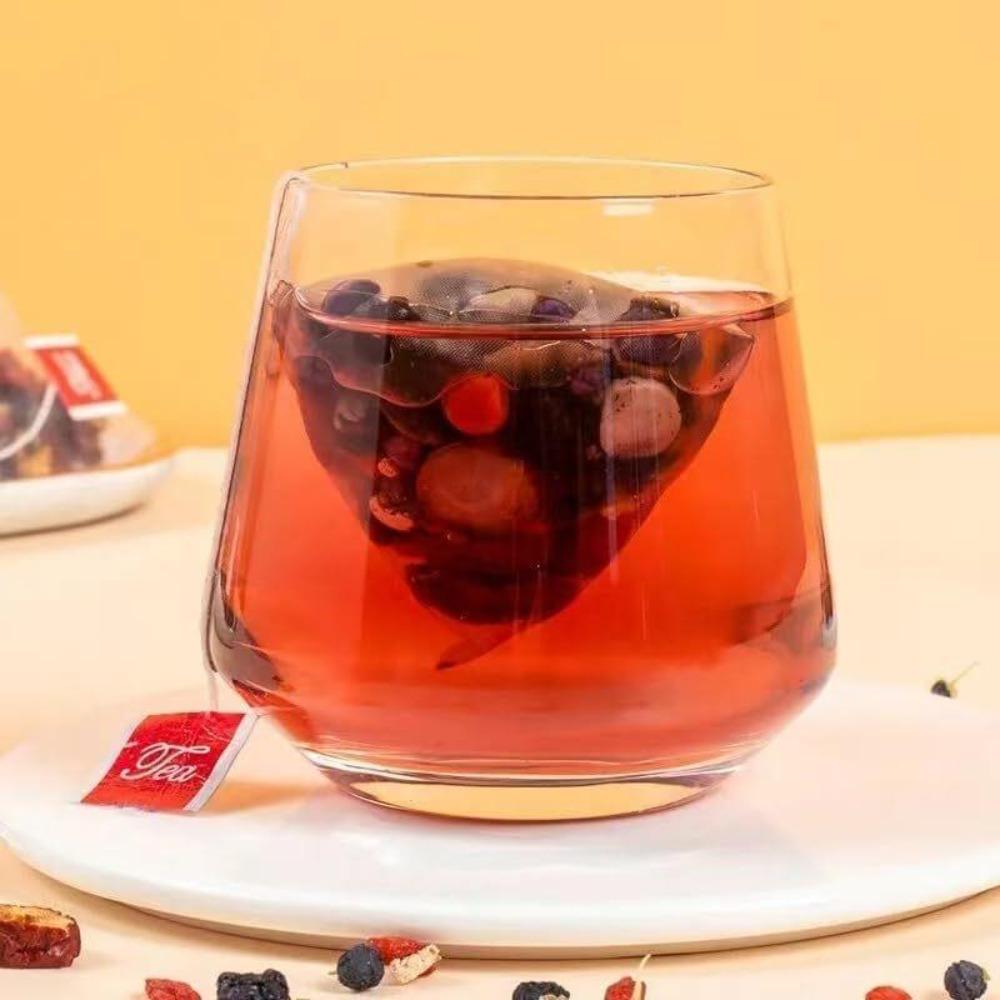 Ginseng Mulberry Medlar Tea Chinese Herbal Tea for Liver Kidney Health Support