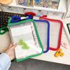 Transparent File Folder Bag Multifunctional File Pocket Durable Transparent Zipper Pouch  Students