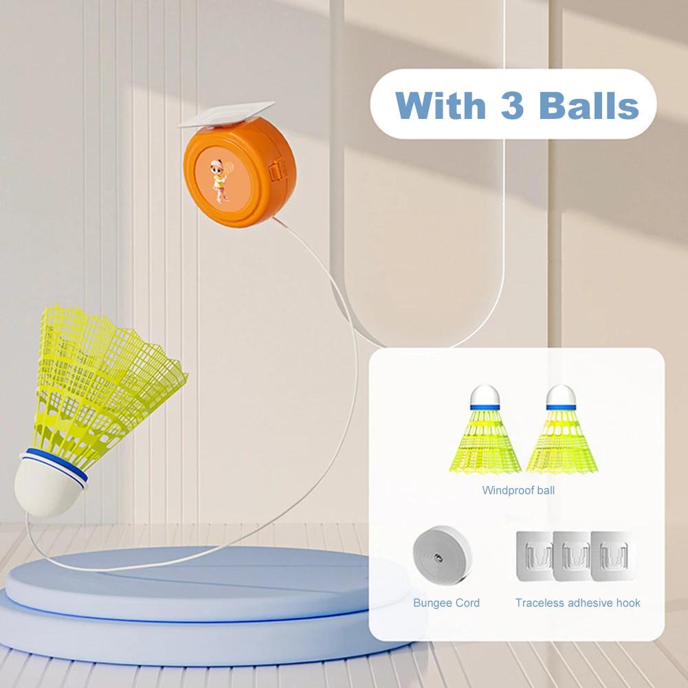 

Self Study Badminton Trainer Professional Single-Player Rebound Trainer Portable Stretch Practice Machine for Kids Adult Indoor