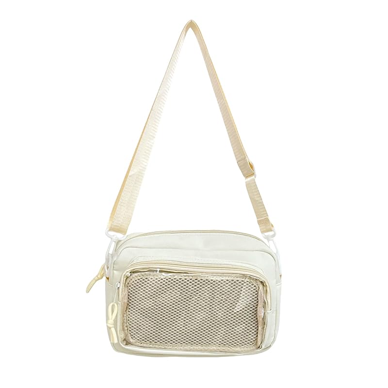 

Mini Ita Shoulder White G-Trigger Bag, Small, Adult, Clear, Transparent, [Used] білий