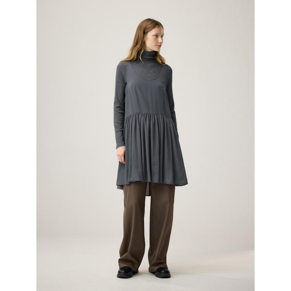 GU by Uniqlo 2 Piece Shirt Mini Dress Set By Rokh