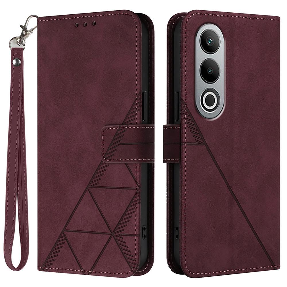 For OnePlus Nord CE4 5G Leather Case with Hand Strap Wallet Stand Phone Cover