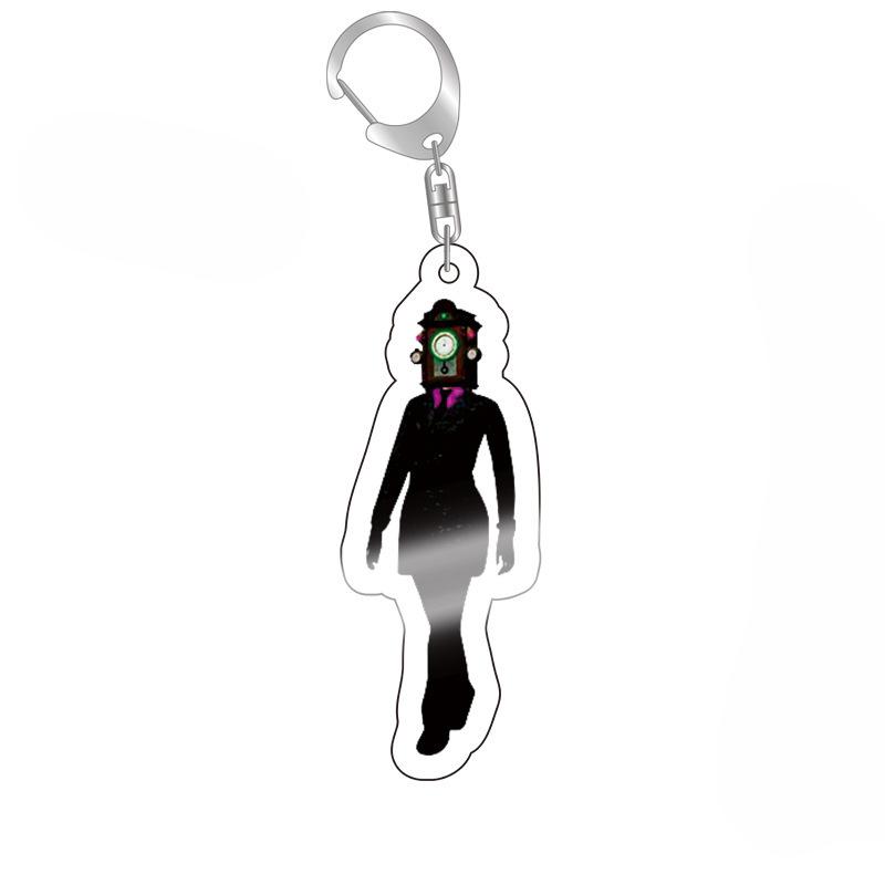 Skibidi Toilet Cameraman Speakerman Acrylic Products Keychain Funny Jewelry Friends Fans Gift Bag Charms Souvenir Accessorie