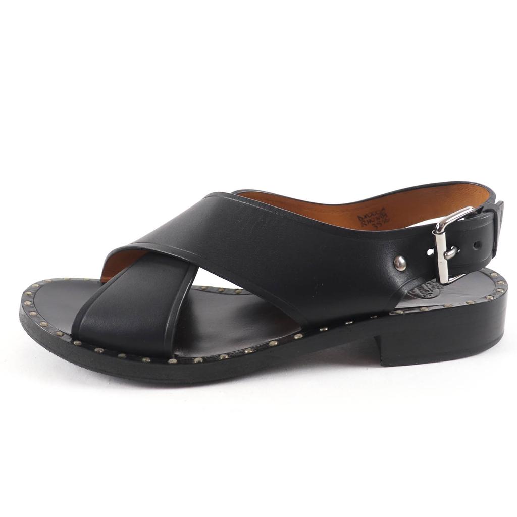 Great CHURCH'S Sandals RHONDA Cross Strap Flat Leather black leather Women 35.5 Used