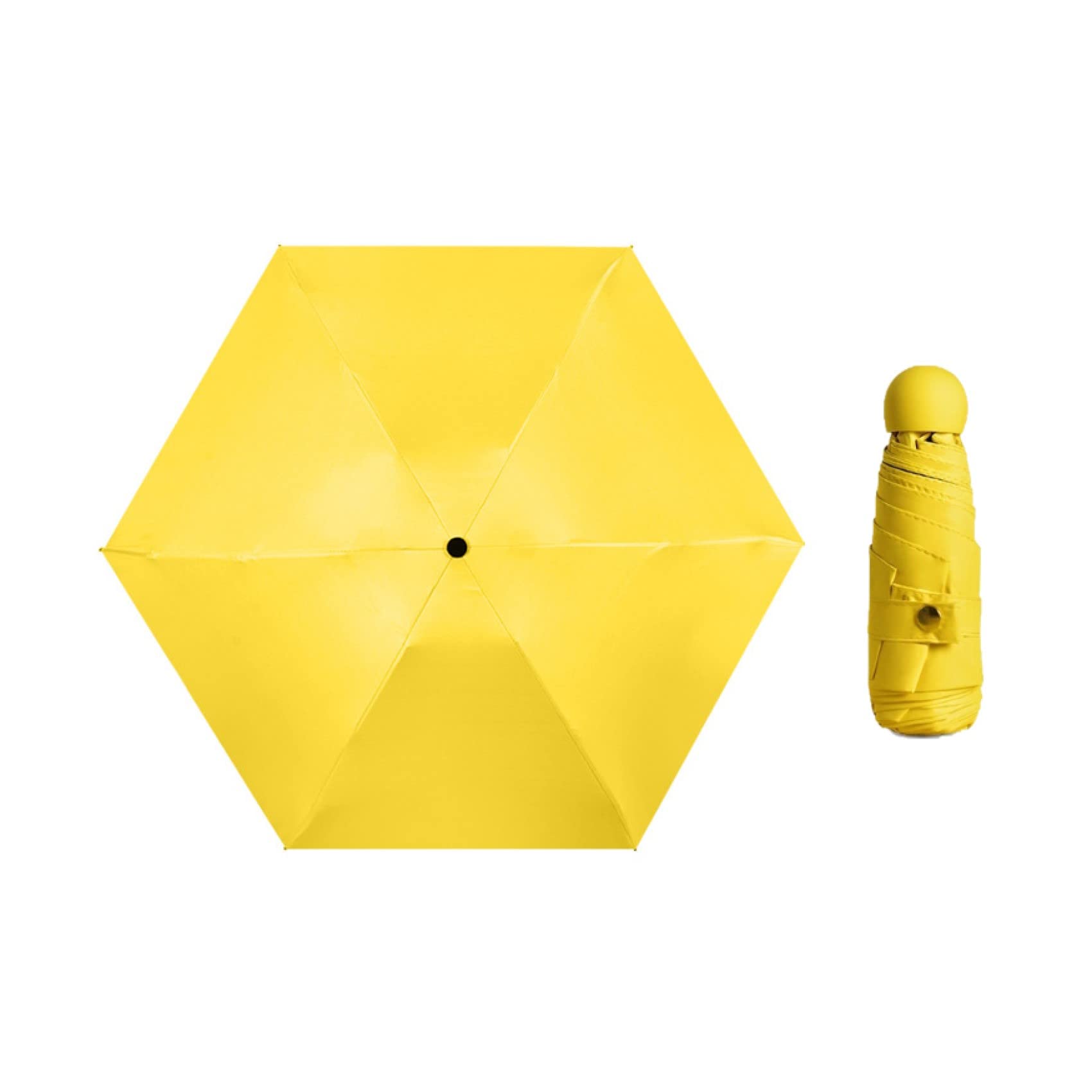 

Компактный складной ультрафиолетовый для солнечной и дождливой погоды, легкий для защиты от ультрафиолета, высокопрочный, 6 спиц, складной, водоотталкивающий, легко хранить, чехол в комплекте, зонт от солнца, 17 см, зонт,