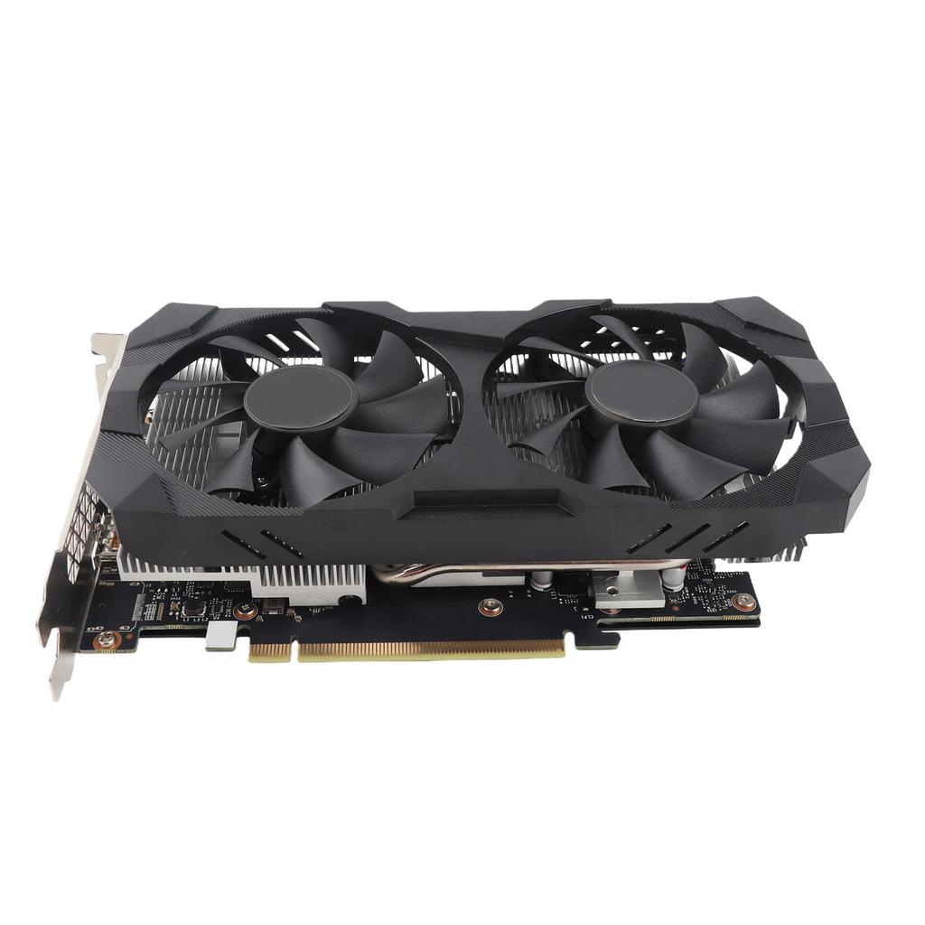 Computer Graphics Card 6GB GDDR6 192 Bit Gaming Video Card with Dual Cooling Fans Support 1080p 2K AAA Gaming