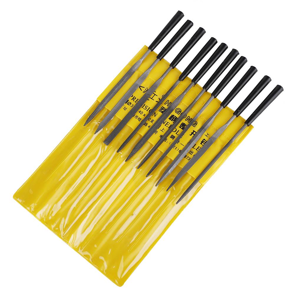 Set di lime ad ago Piccole lime Durevoli Alta Durezza Manico in Plastica Lime per Modellare Lucidare Intagliare