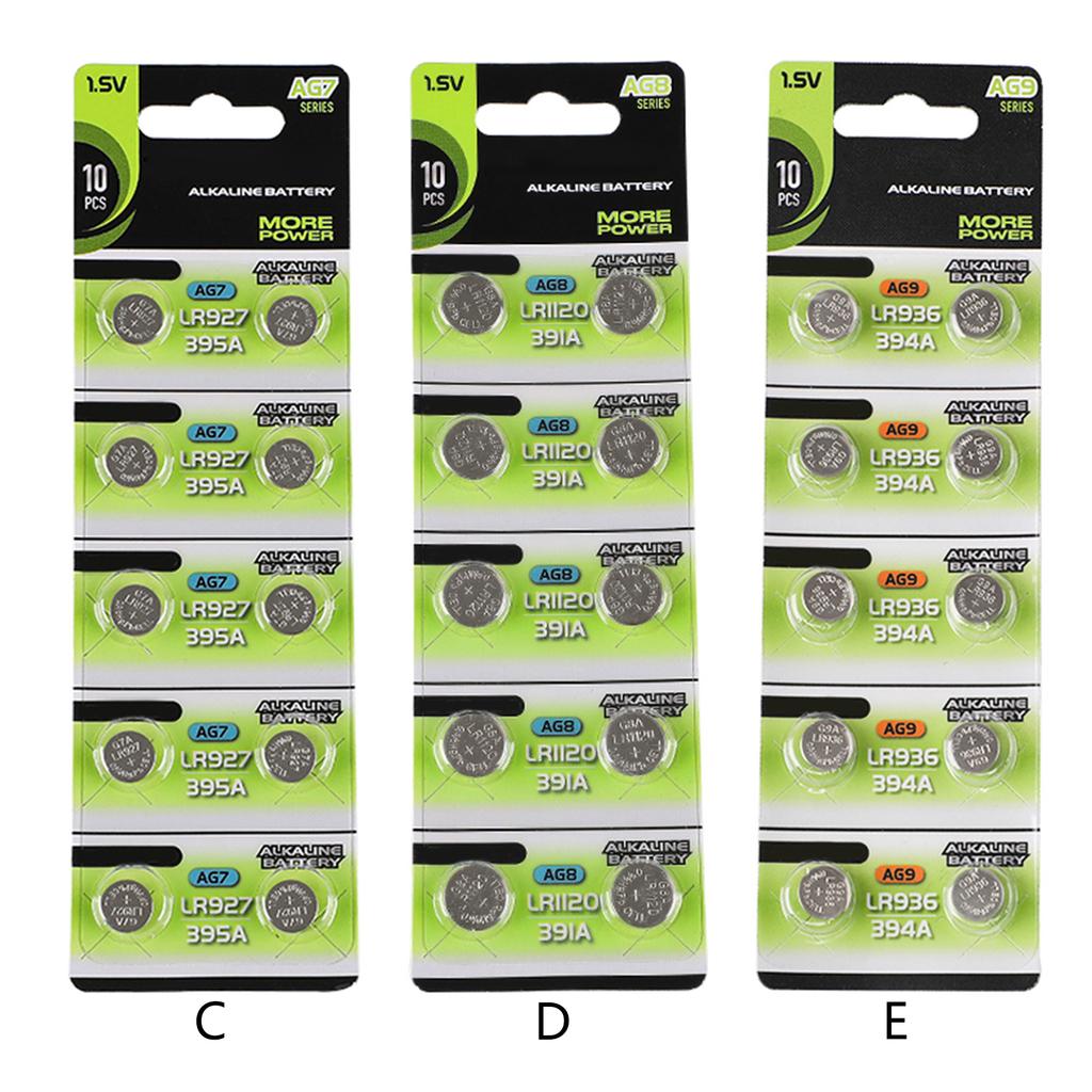 Packung mit 10/20 LR45/LR55 Alkali-Knopfzellen 1,5V Ideal für Fernbedienungen und kleine Elektronikgeräte Lange anhaltende Leistung