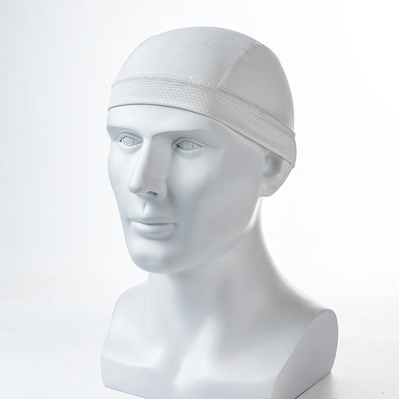 Unisex Cycling Cap Quick Dry Breathable Mesh Moisture Wicking Under Helmet Beanie Inner Lined Dome Summer Simple Sport Cap