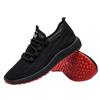 Breathable fly-woven shoes black light and comfortable outdoor running mesh shoes fashion casual soft-soled sports men's shoes