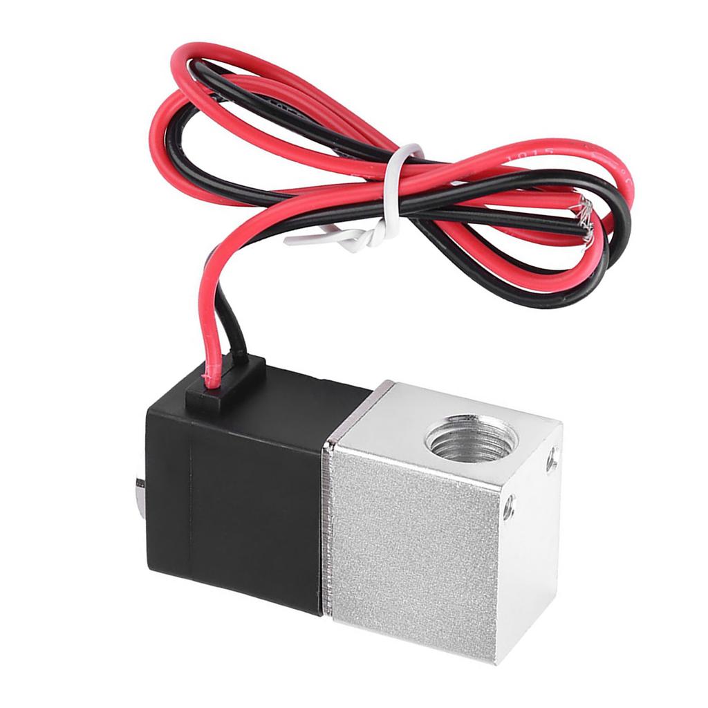2 Way Normally Closed Pneumatic Electric Solenoid Valve for Water Gas Liquid, 12V 1/4"