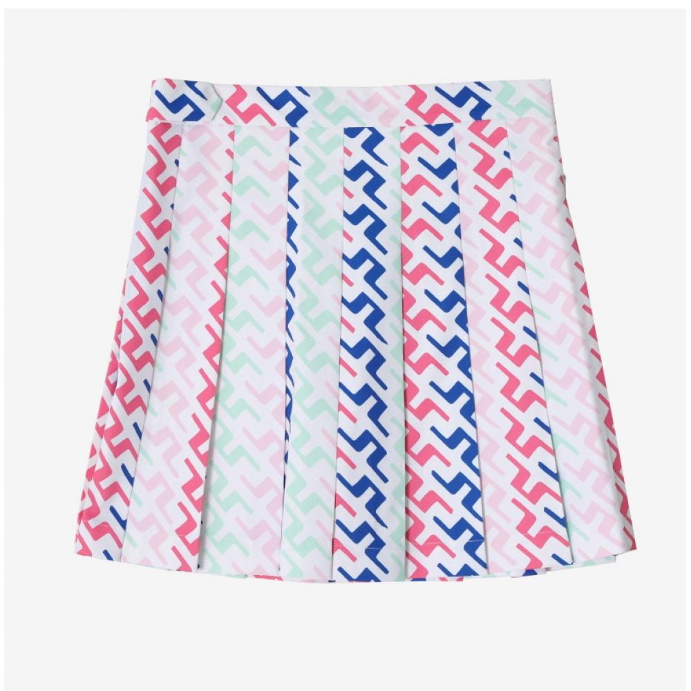 Jay Lindberg Gwsd08452 S190 Adina Print Pleated Tennis Golf Women Skirt